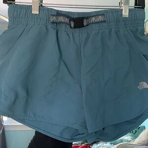 The North Face Teal Blue Outdoor Running Shorts